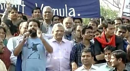 रामजस विवाद Live: JNU के छात्र कन्हैया कुमार ABVP के खिलाफ मार्च में हुए शामिल