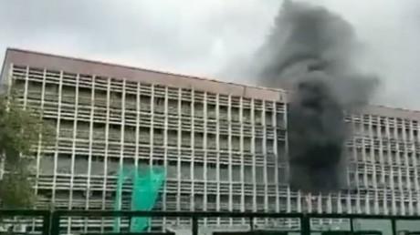 Fire Broke out in the endoscopy room of AIIMS All people evacuated Watch  Video - News Nation