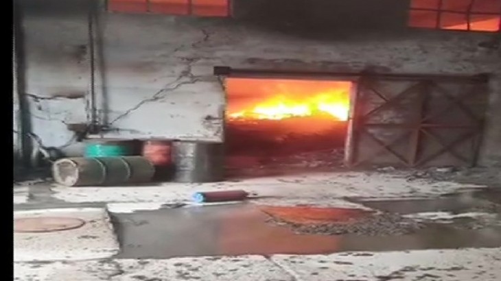 लुधियाना की साइकिल फैक्ट्री में लगी आग