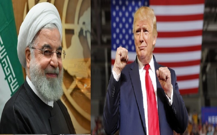 अमेरिका के राष्ट्रपति डोनाल्ड ट्रंप और ईरान के राष्ट्रपति हसन रूहानी