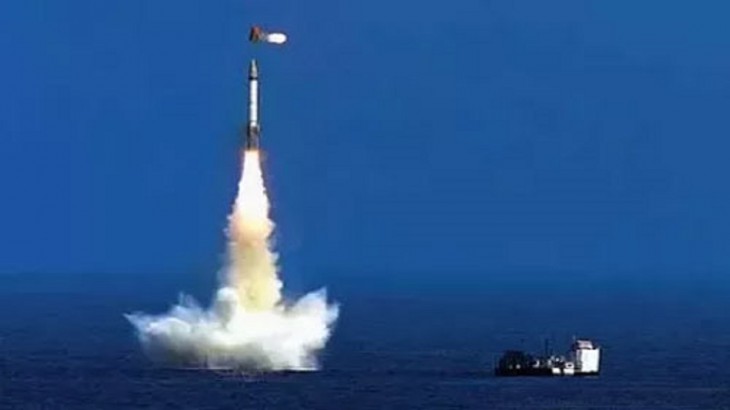भारत ने किया के-4 बैलिस्टिक मिसाइल का परीक्षण