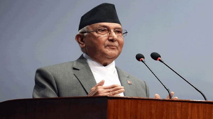नेपाल के प्रधानमंत्री के. पी. ओली