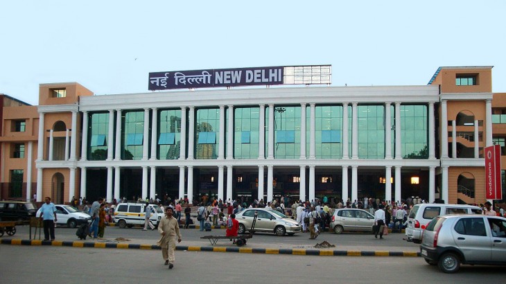 नई दिल्ली रेलवे स्टेशन।