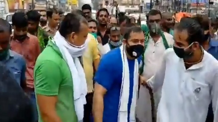 rjd leaders protest