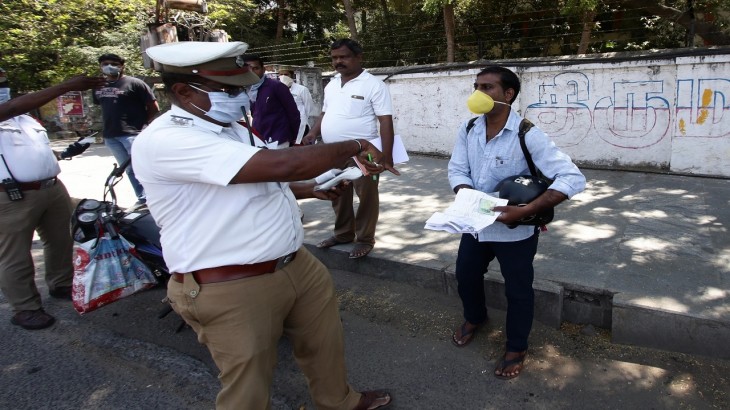 Chennai Lockdown Violaters