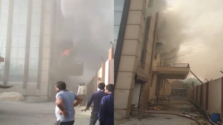 fire broke out in clothing export company