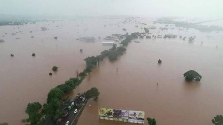 Devastation caused by the floods in Maharashtra.