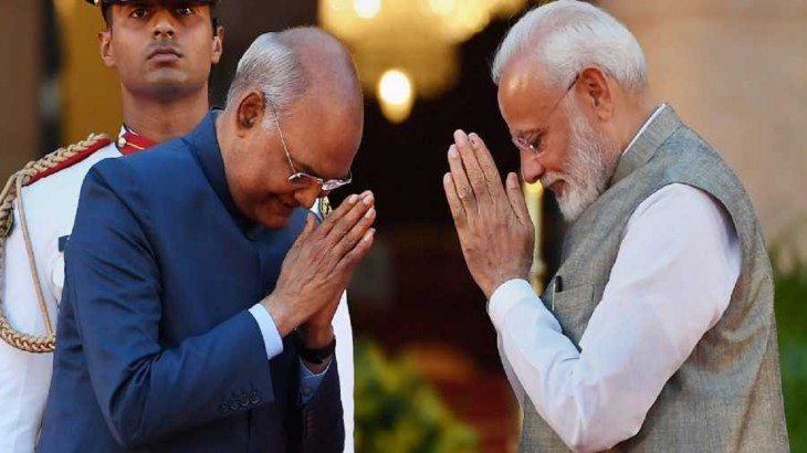 President Ramnath Kovind with PM Modi