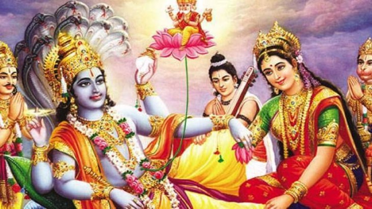 lord vishnu goddess laxmi