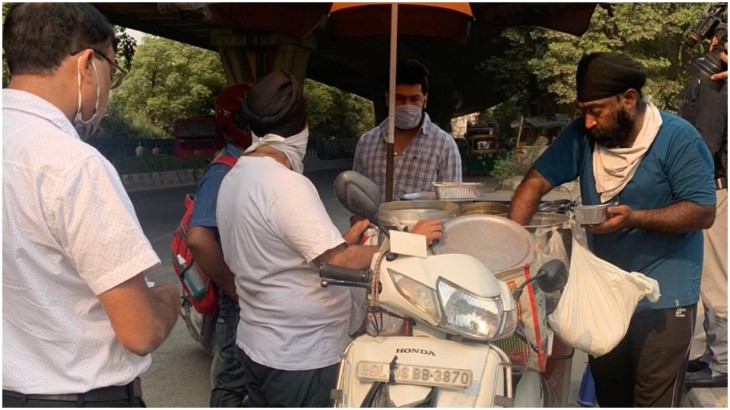 Balbir of Delhi made the scooter a dhaba