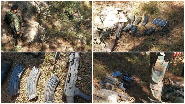 Arms Recovered from Terrorist Hideout