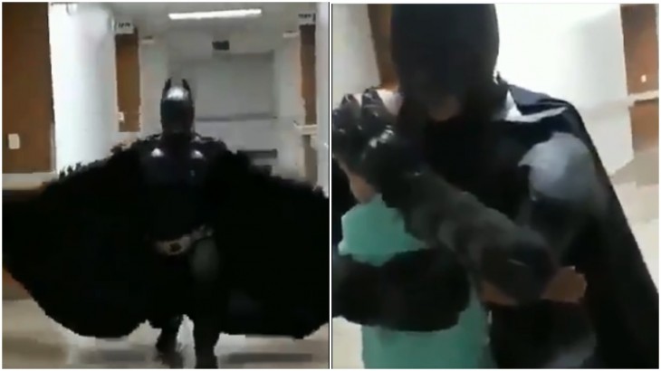Doctor gets Batman costume