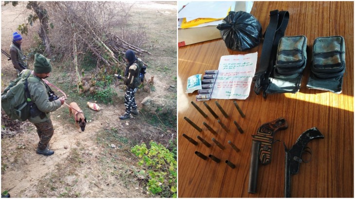 Arms and ammunition recovered