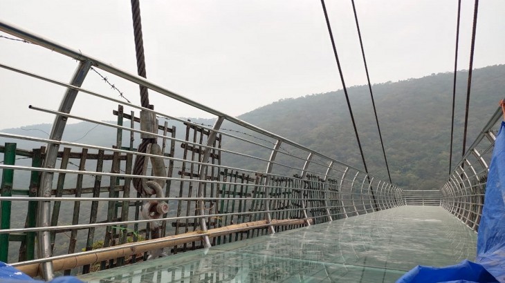 Glass bridge made in Rajgir