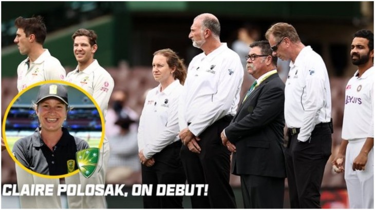 Claire Polosak becomes 1st female match official in men s Test match