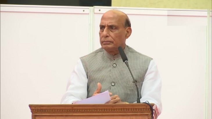 Defence Minister Rajnath Singh at an event in Bengaluru