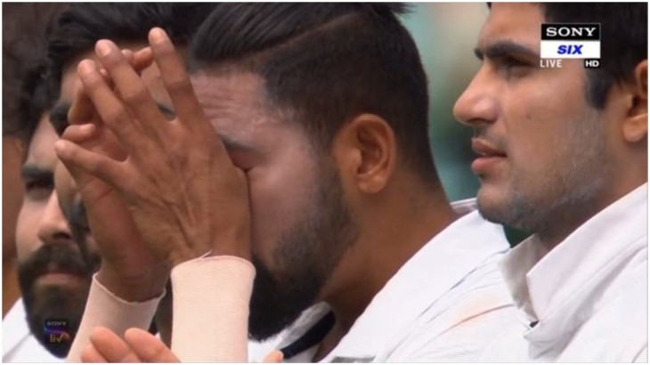 Siraj gets emotional while singing national anthem at SCG