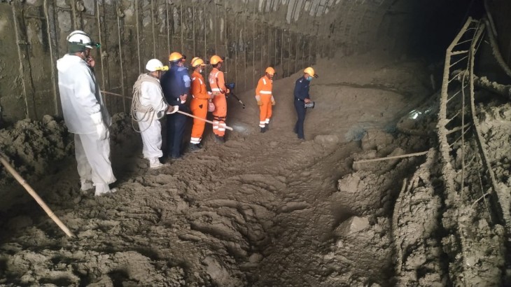 NDRF in Tapovan tunnel rescue work