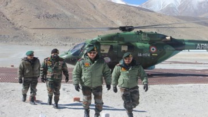 ndian army commander visited forward areas eastern ladakh review