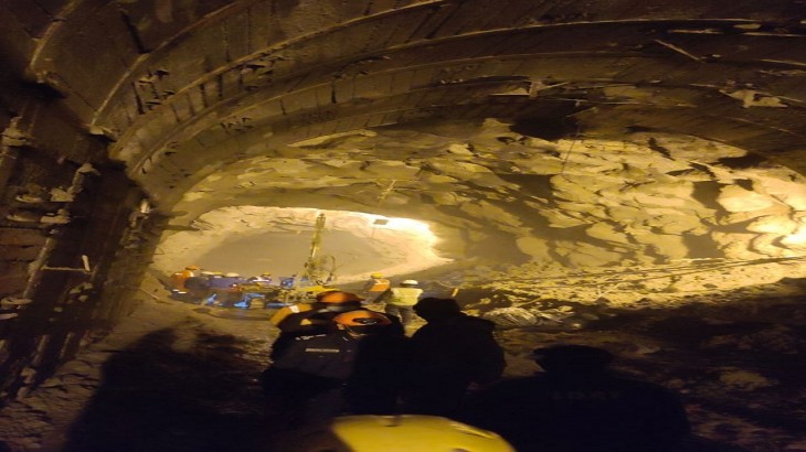 Rescue work in progress inside Tapovan tunnel in Uttarakhand