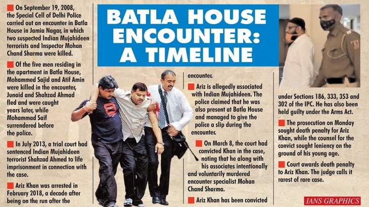 batla house encounter time line