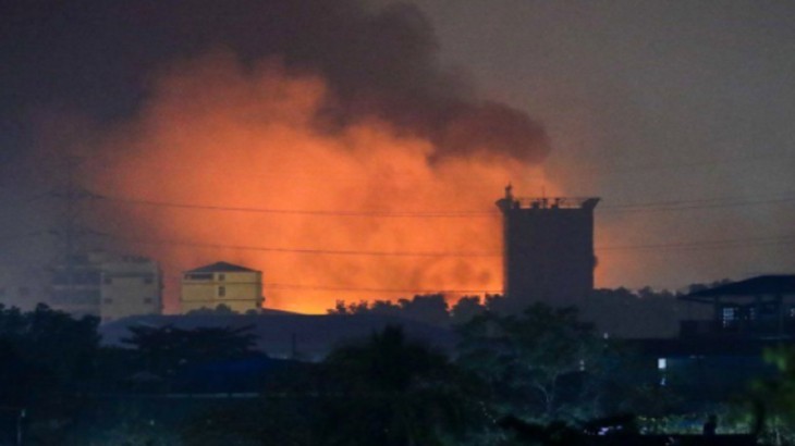 Myanmar Factory Fire