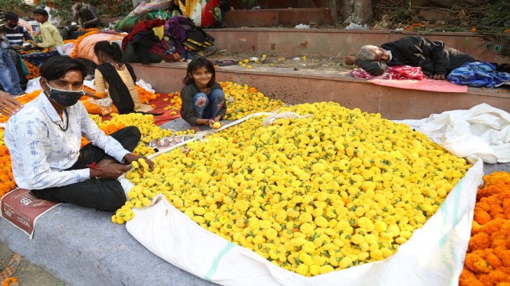 Corona ban in UP causes flower trade to collapse