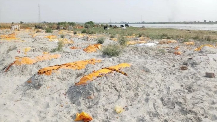 Dead bodies in Prayagraj