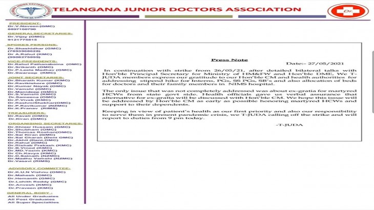 Telangana Junior Doctors  Association