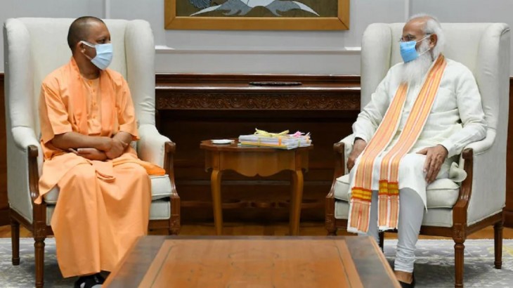 UP government statement regarding CM Yogi meeting with PM