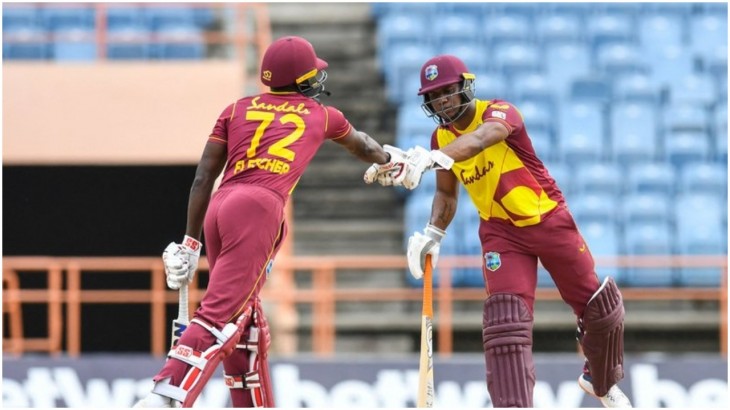 Evin Lewis guides West Indies to big T20I win over South Africa