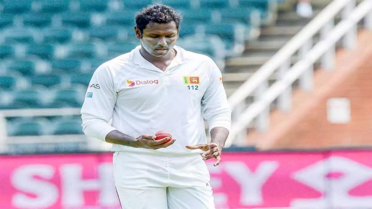 Sri Lankan cricketer Angelo Mathews