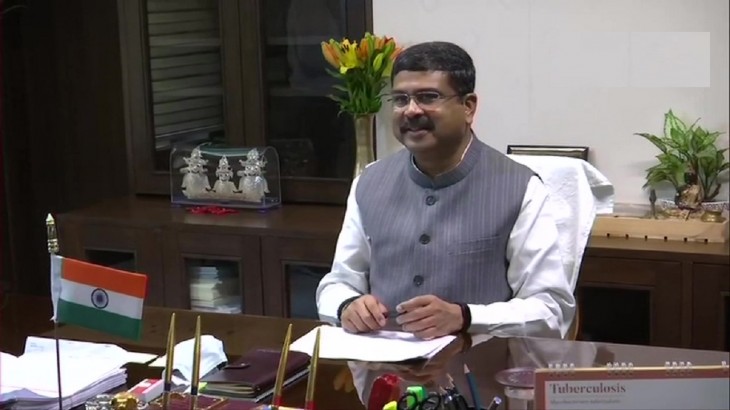 Dharmendra Pradhan takes charge as Minister of Education