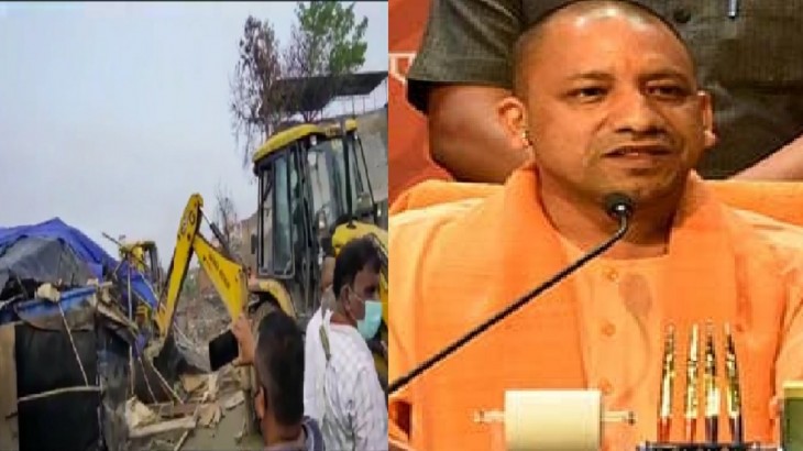 CM Yogi bulldozer reached Delhi