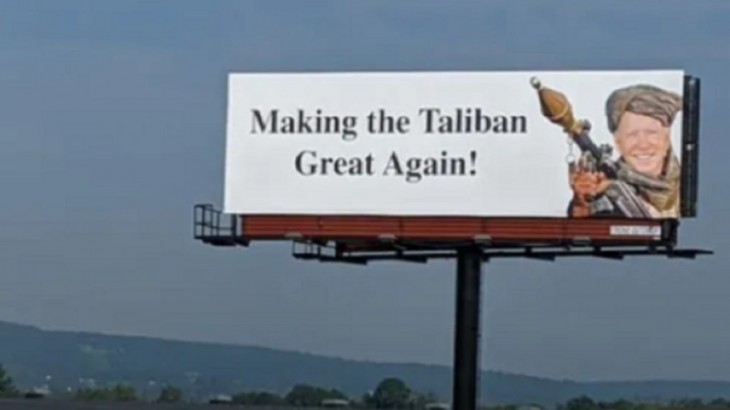 Taliban Biden Poster