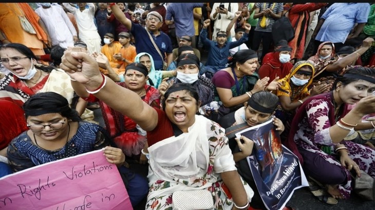 Bangladesh Hindu protest