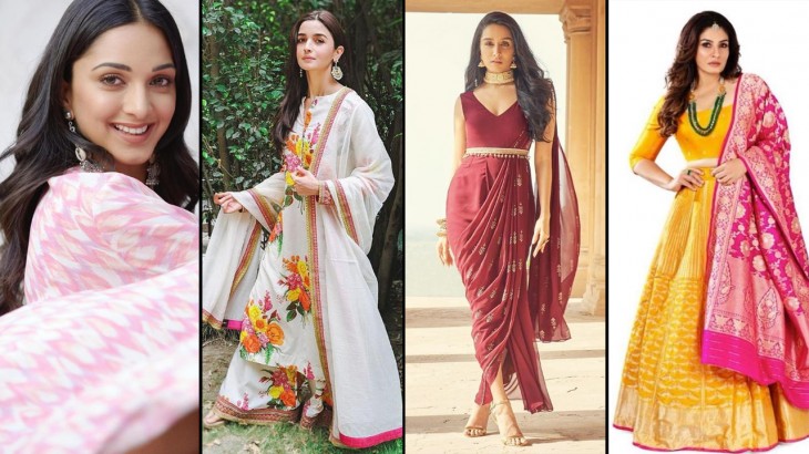 Bollywood Actresses Unique outfits for Karwa Chauth