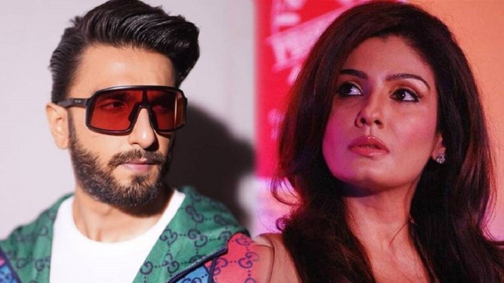 raveena tandon hearts ranveer singh throwing out him from set