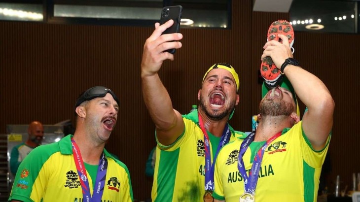 Australian players drink from shoe to celebrate T20 World Cup win  video goes viral
