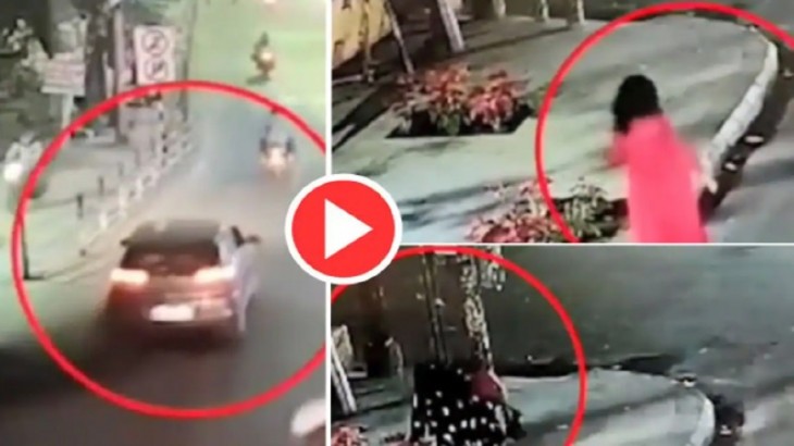 Viral Video Chor Aunties Arrive in Car At Night To Steal This Thing
