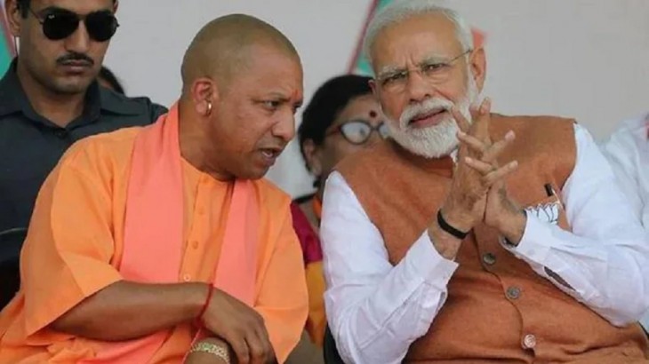 CM Yogi with PM Modi