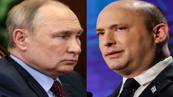 Putin and  Naftali Bennett