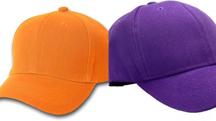 Orange purple cap