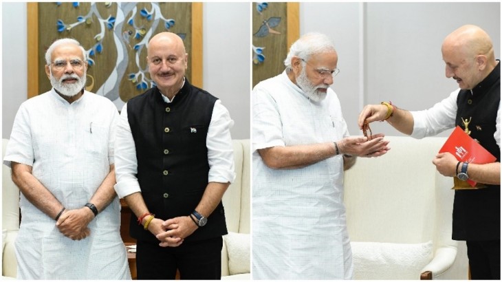 Special gift from Anupam Kher mother to PM Modi