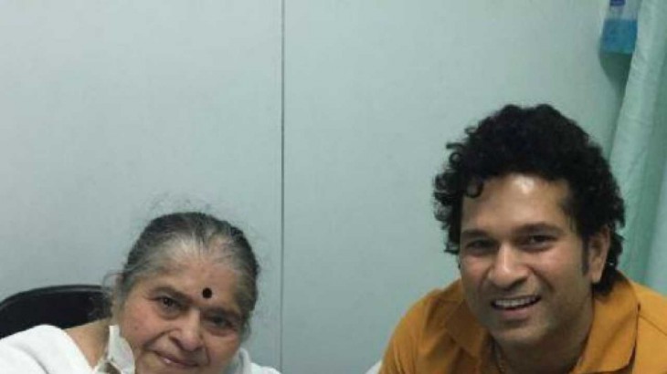 Sachin Tendulkar with Mother