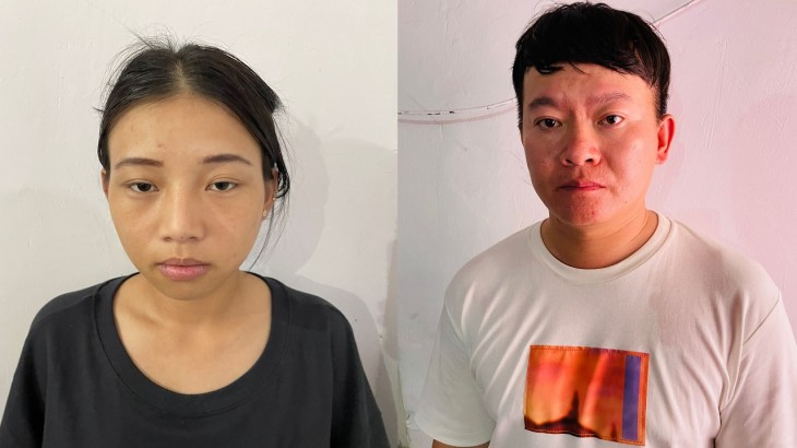 पुलिस की गिरफ्त में आया चीनी नागरिक और उसकी गर्लफ्रेंड