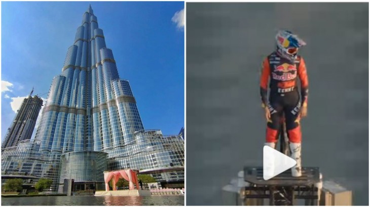 Man On Top Of Burj Khalifa Viral Video