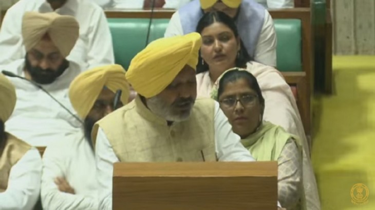Punjab Finance Minister Harpal Singh Cheema in Assembly