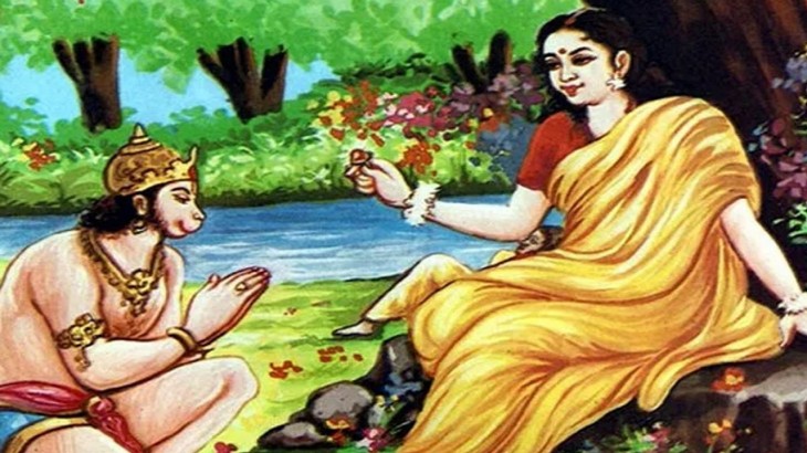 Ramayn Hanuman Ji and mata sita