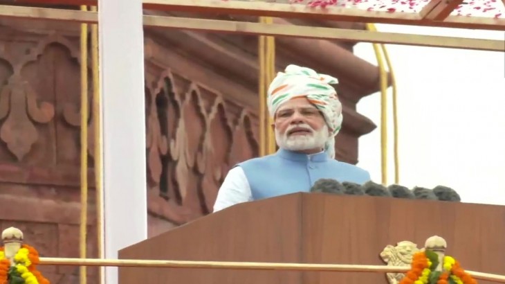 PM Modi on Red Fort